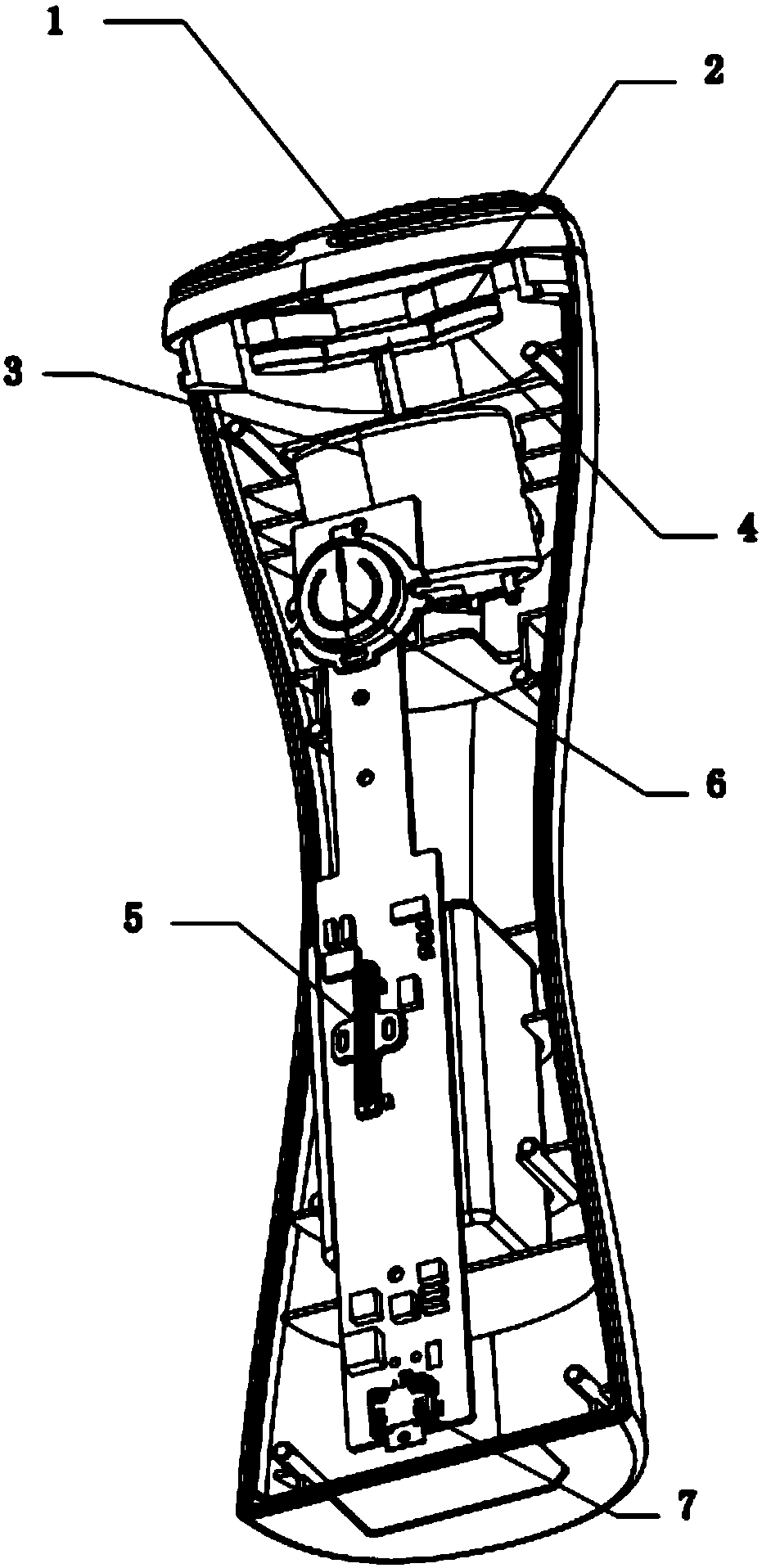 Cosmetic device for carrying out penetration, importing, blood-activating and stasis-dissolving by adopting rotating magnetic field