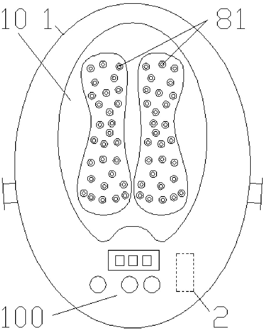 Multifunctional foot tub for traditional Chinese medicine treatment and health care