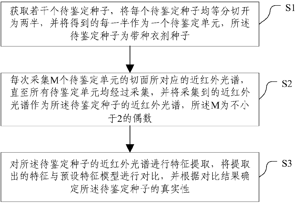 Method and system for rapidly identifying authenticity of seeds with seed coatings