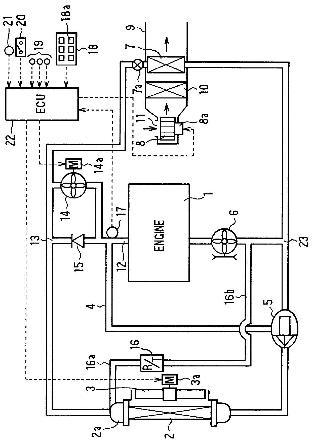 Cooling water circuit system