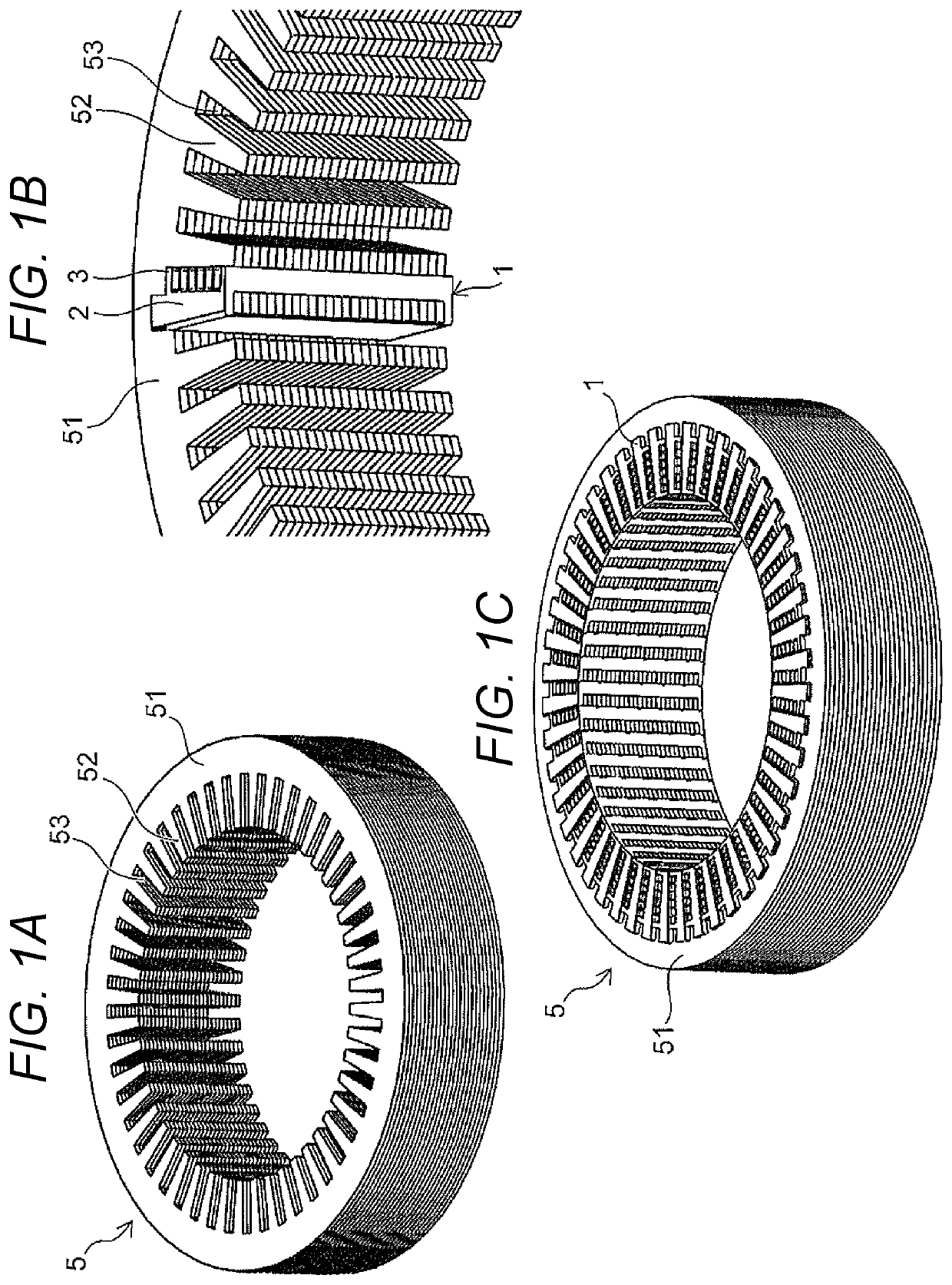 Coil bobbin, stator core of distributed winding radial gap-type rotating electric machine, and distributed winding radial gap-type rotating electric machine