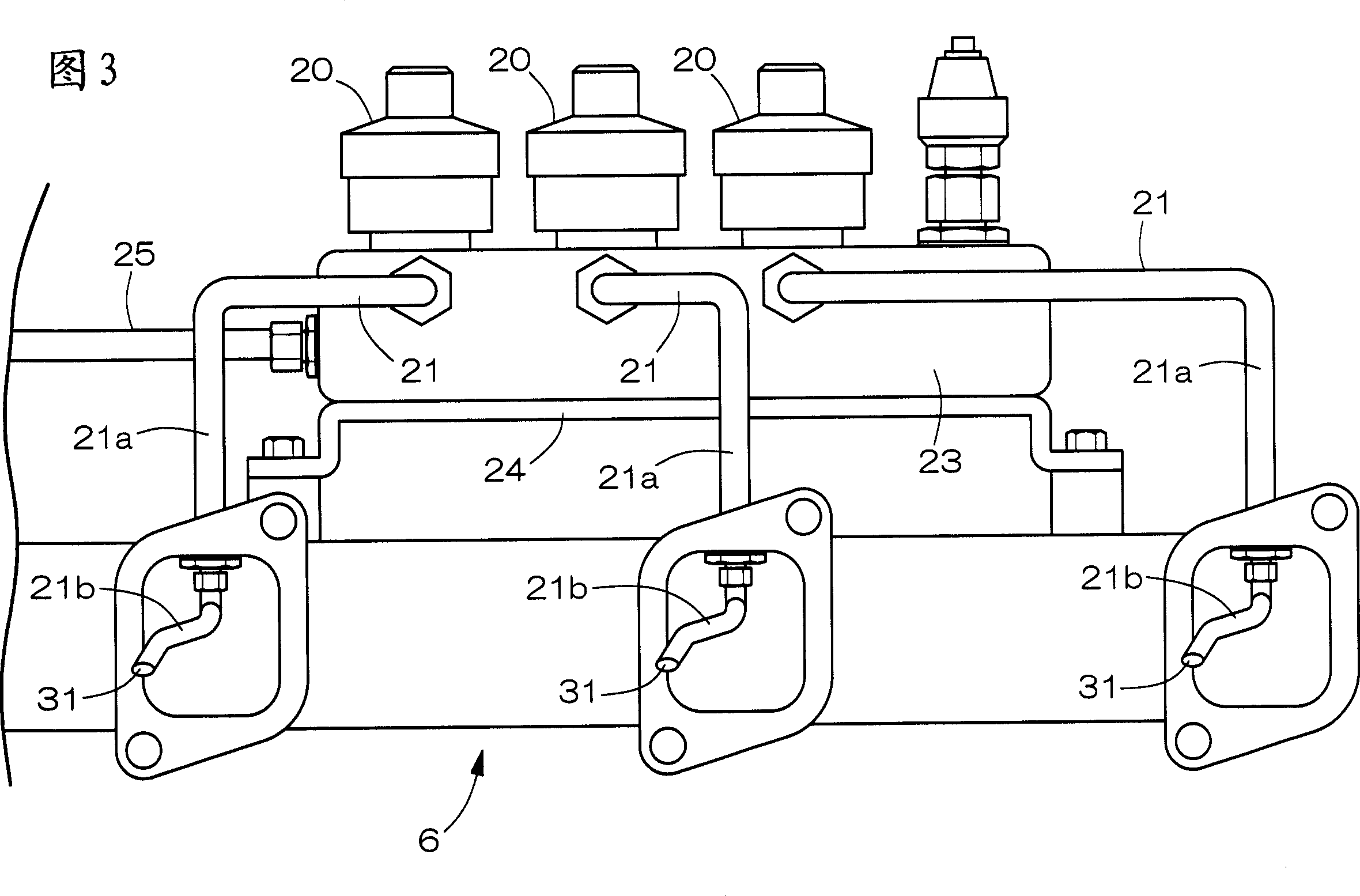 Dual-fuel internal cobustion engine using gas fuel at the same time