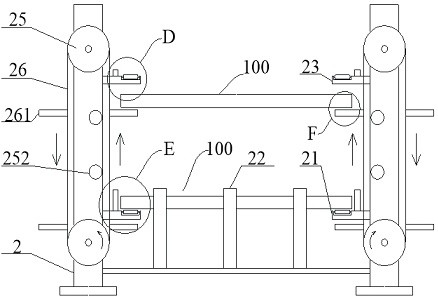 Household door sheet conveying device