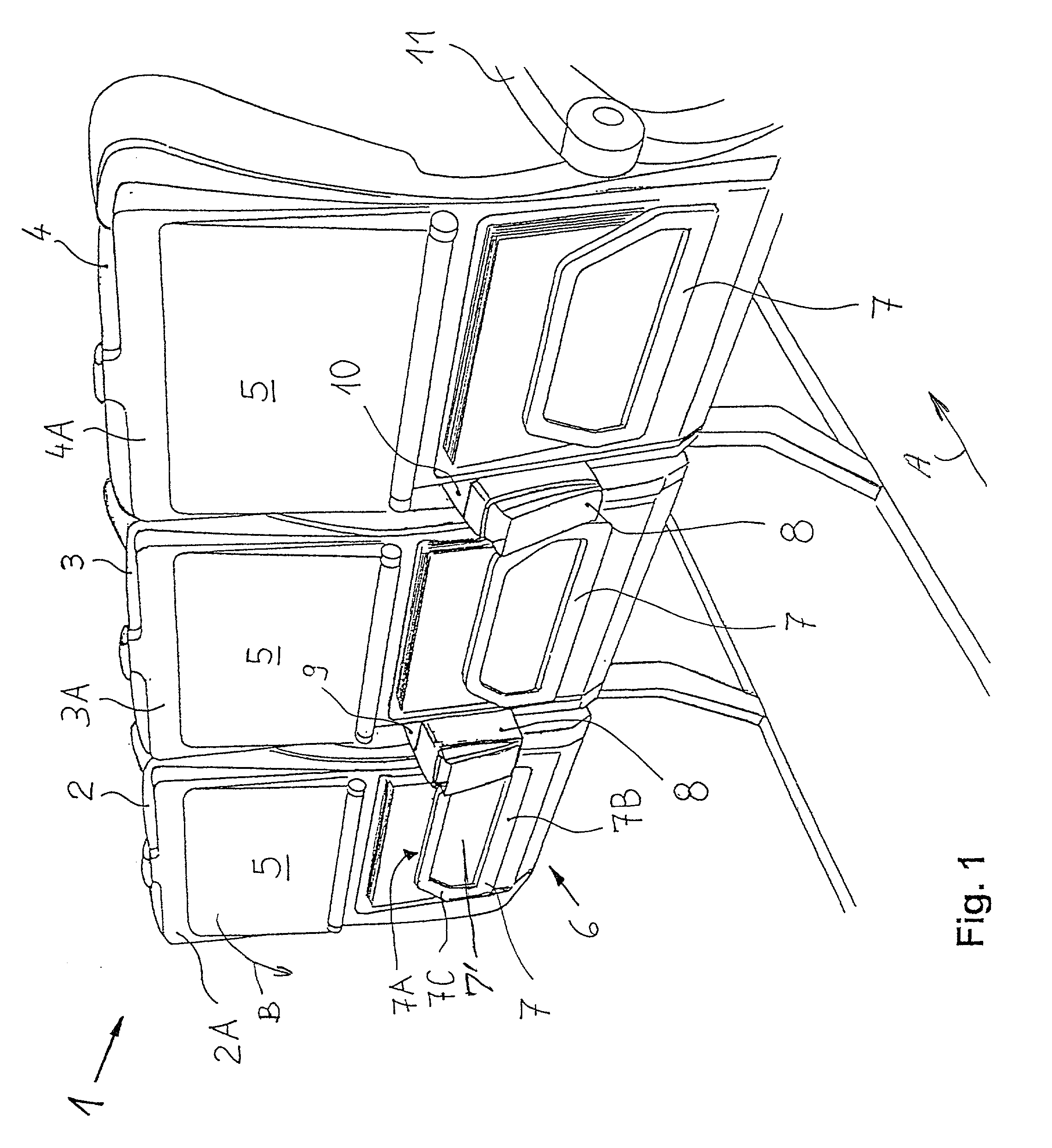 Passenger chair with a convenience device