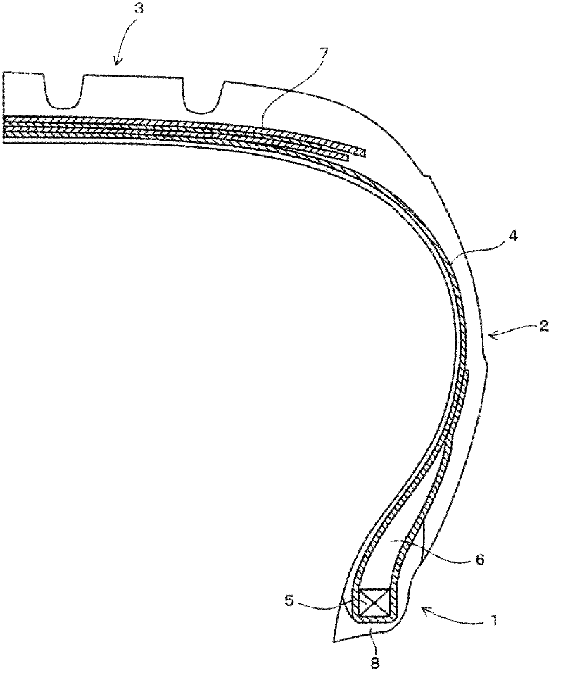 Rubber composition for tire tread and pneumatic tire using the rubber composition