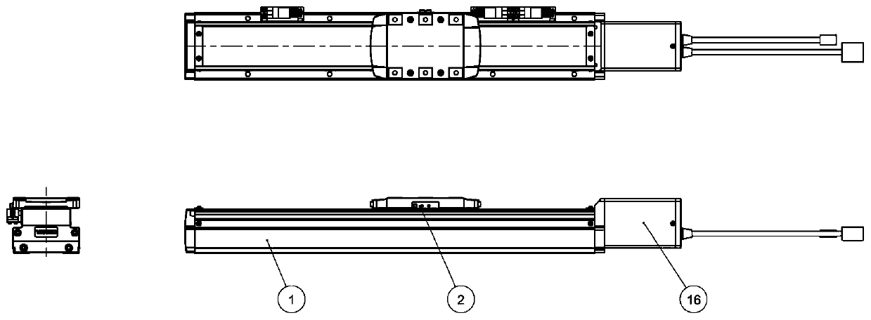 Ball screw and motor integrated driving electric cylinder