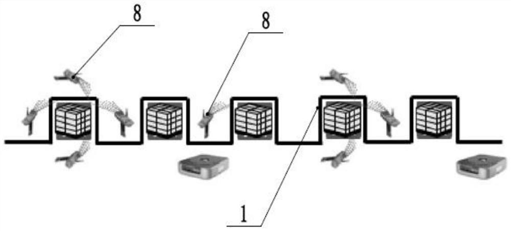 Automatic warehousing method for automobile parts