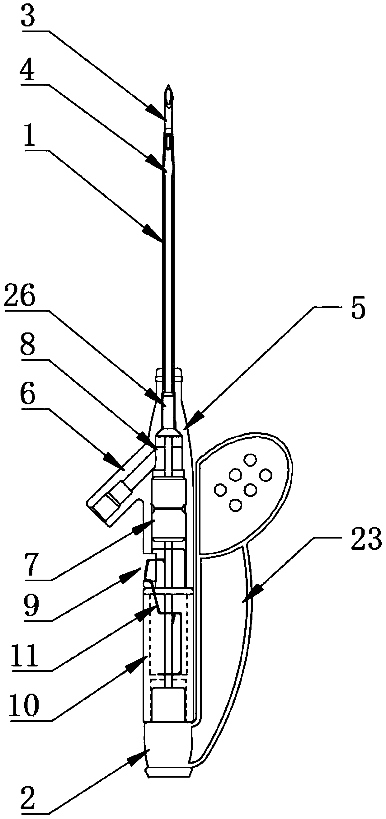 Anti-puncture remaining needle assembly
