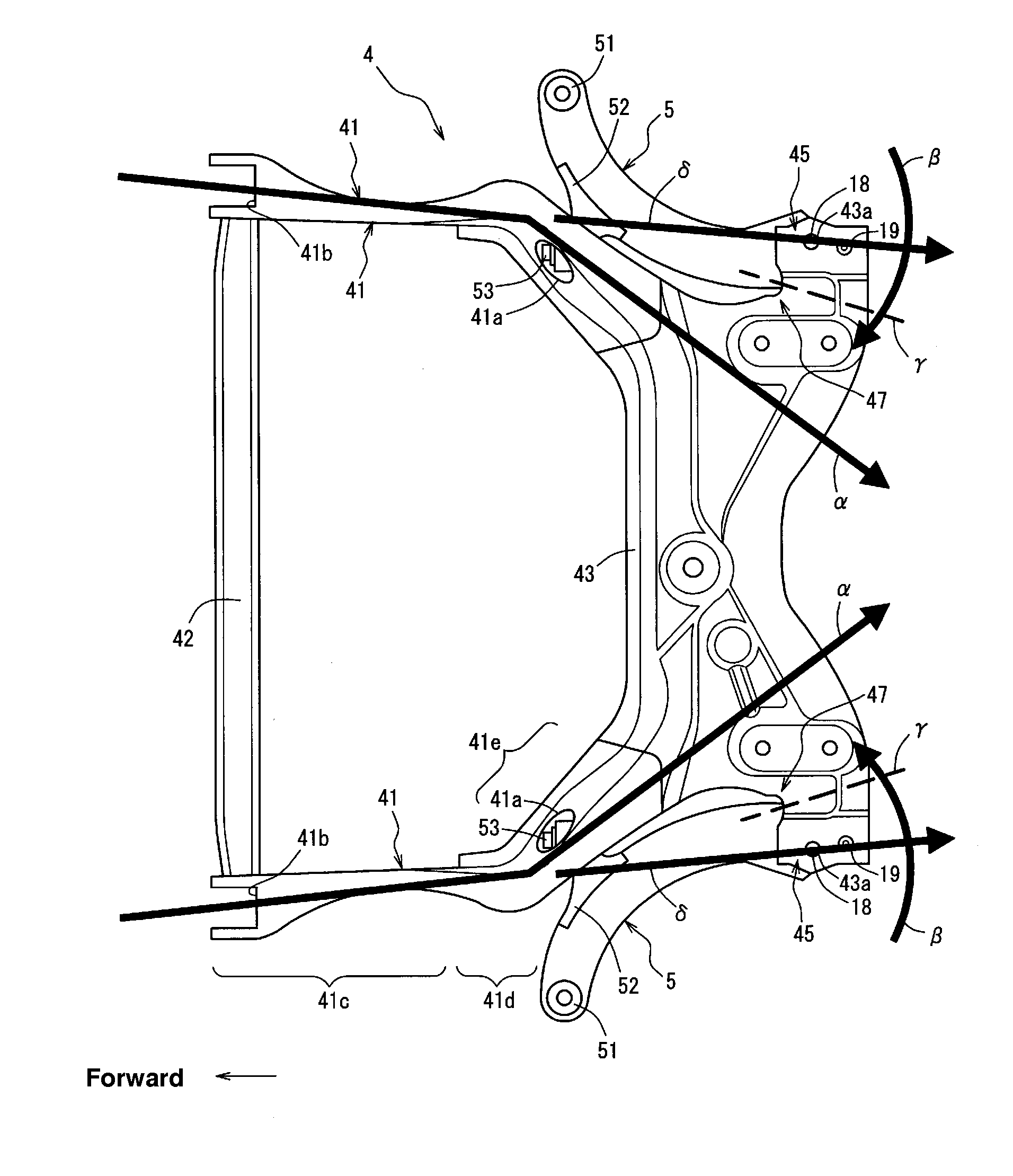 Front vehicle-body structure of vehicle