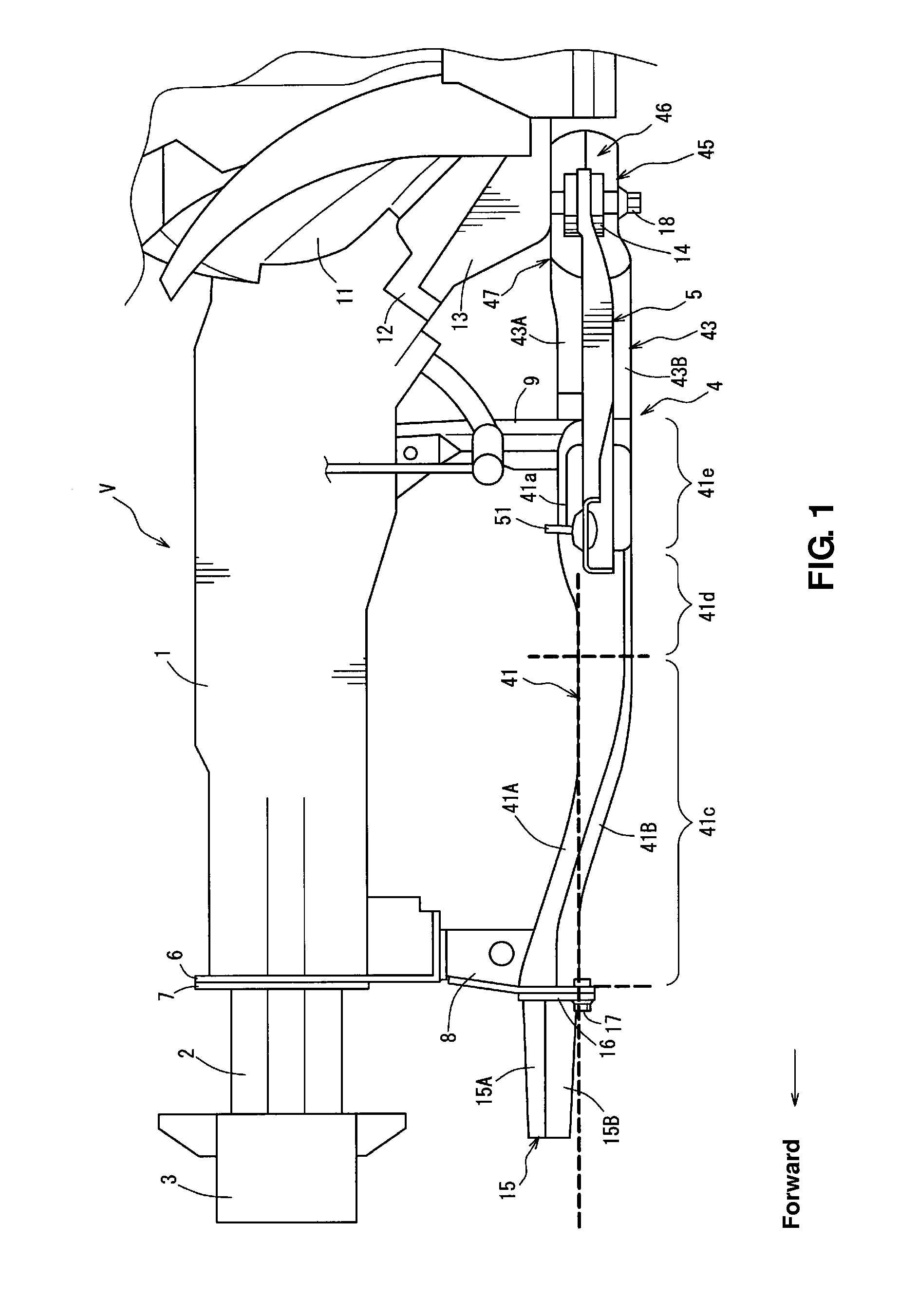 Front vehicle-body structure of vehicle
