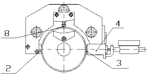 Crankshaft journal cone angle detection device and using method thereof