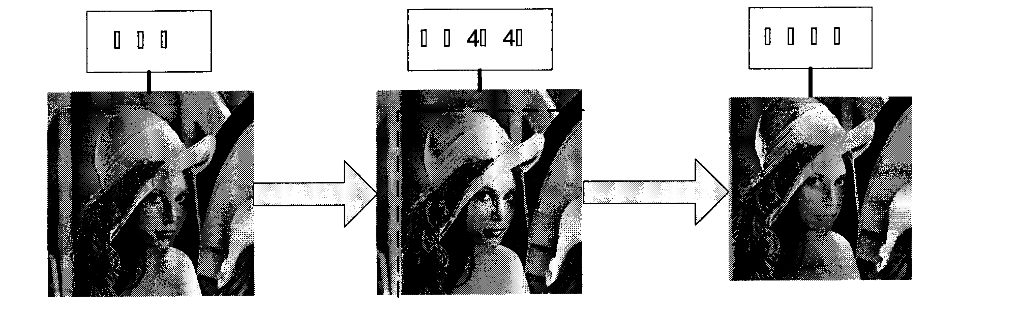 Method for testing compression history of BMP image based on loss amount of image information