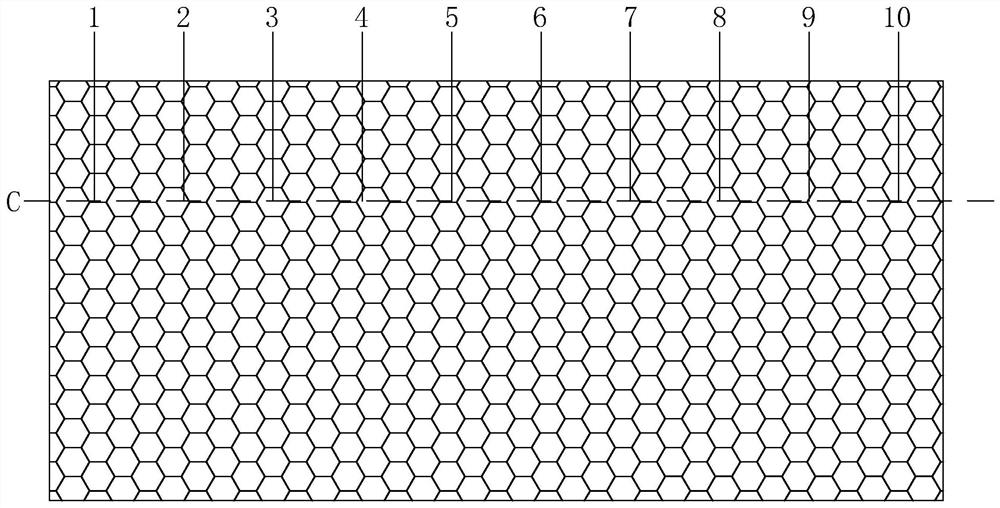 Method for measuring carbonization depth of concrete test piece