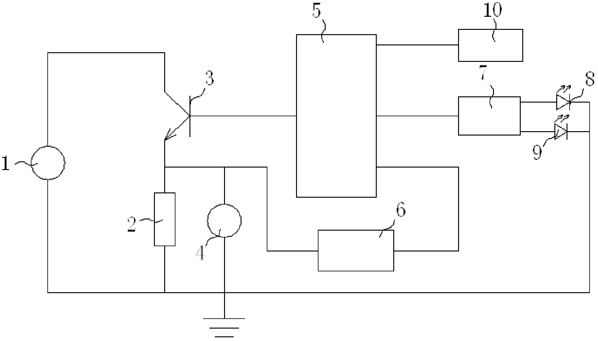 Electric quantity quick detection system of electric vehicle