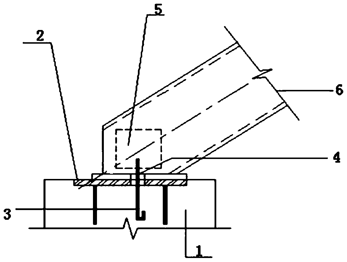 Steel structural beam type sliding stair and construction method