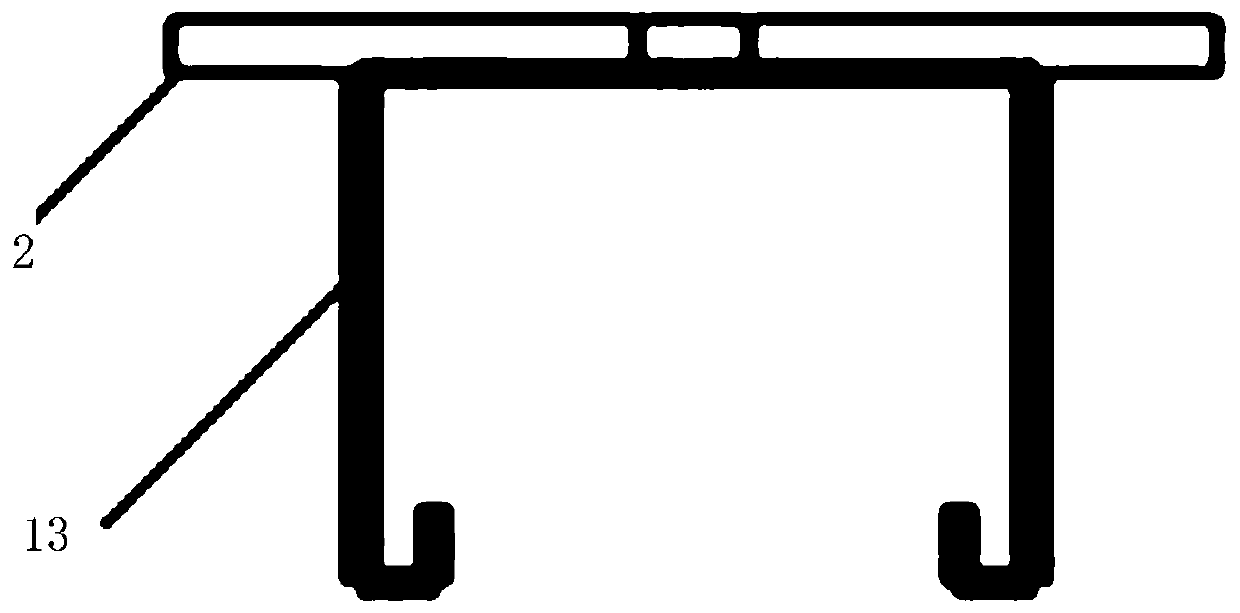 Steel structural beam type sliding stair and construction method