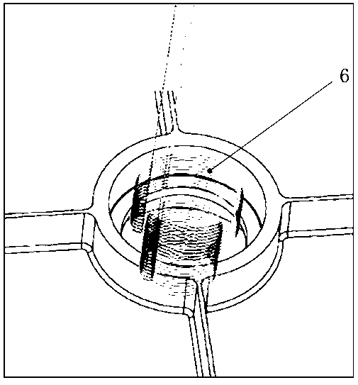 Single-face clamping hole forming method of double-side stepped hole part
