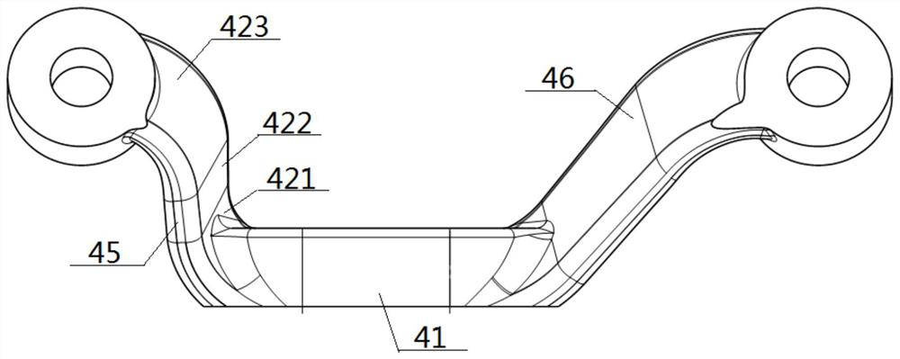 A connecting device suitable for flipping bracket assembly