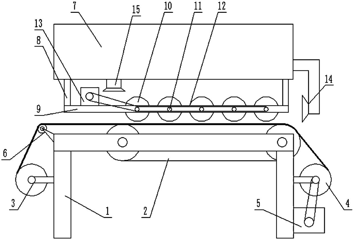 Continuous ironing device for textiles
