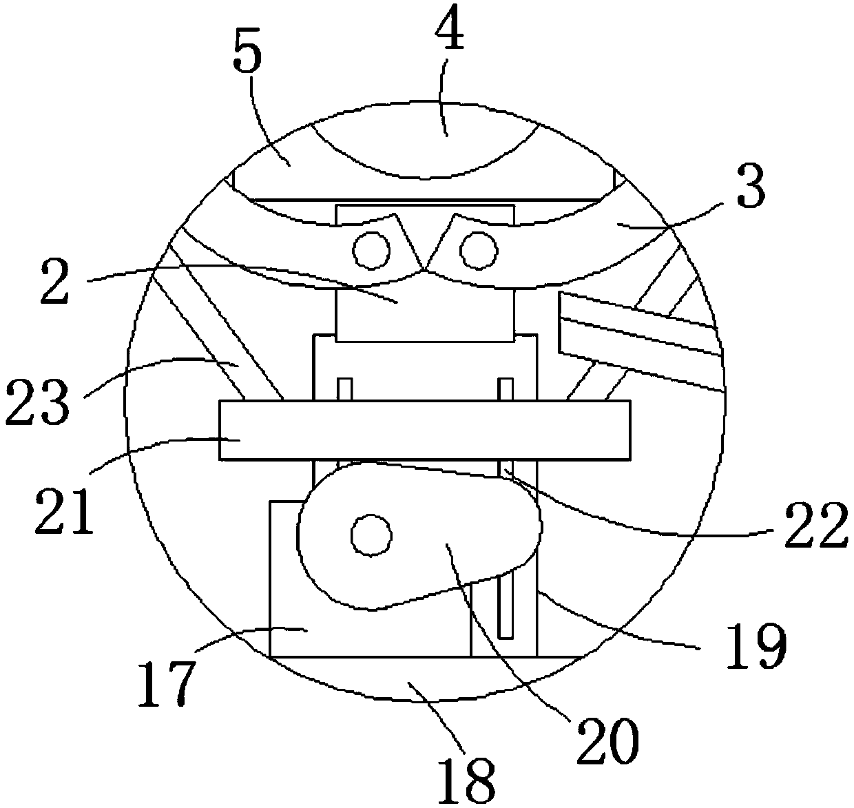 Paper cup groove forming device of paper cup machine