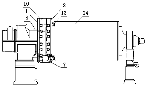 Method for detaching vacuum carrier roller type central spindle of high-speed household paper machine