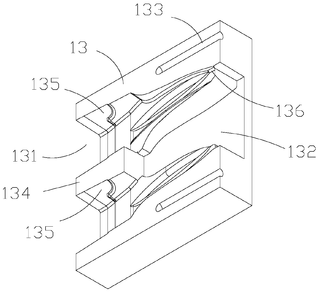 Graphite mold for casting and assembling method thereof