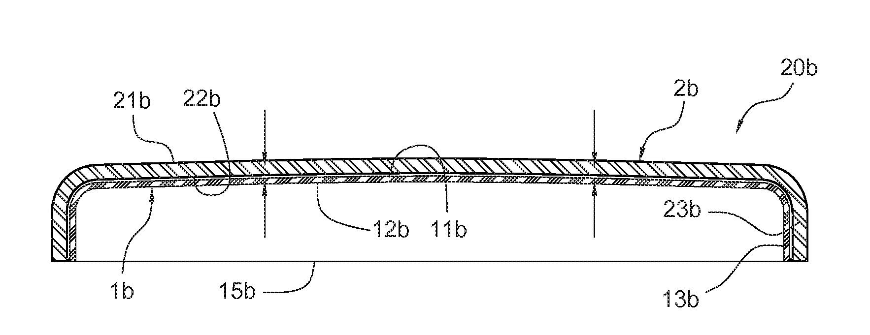 Curved capacitive touch panel and manufacture method thereof