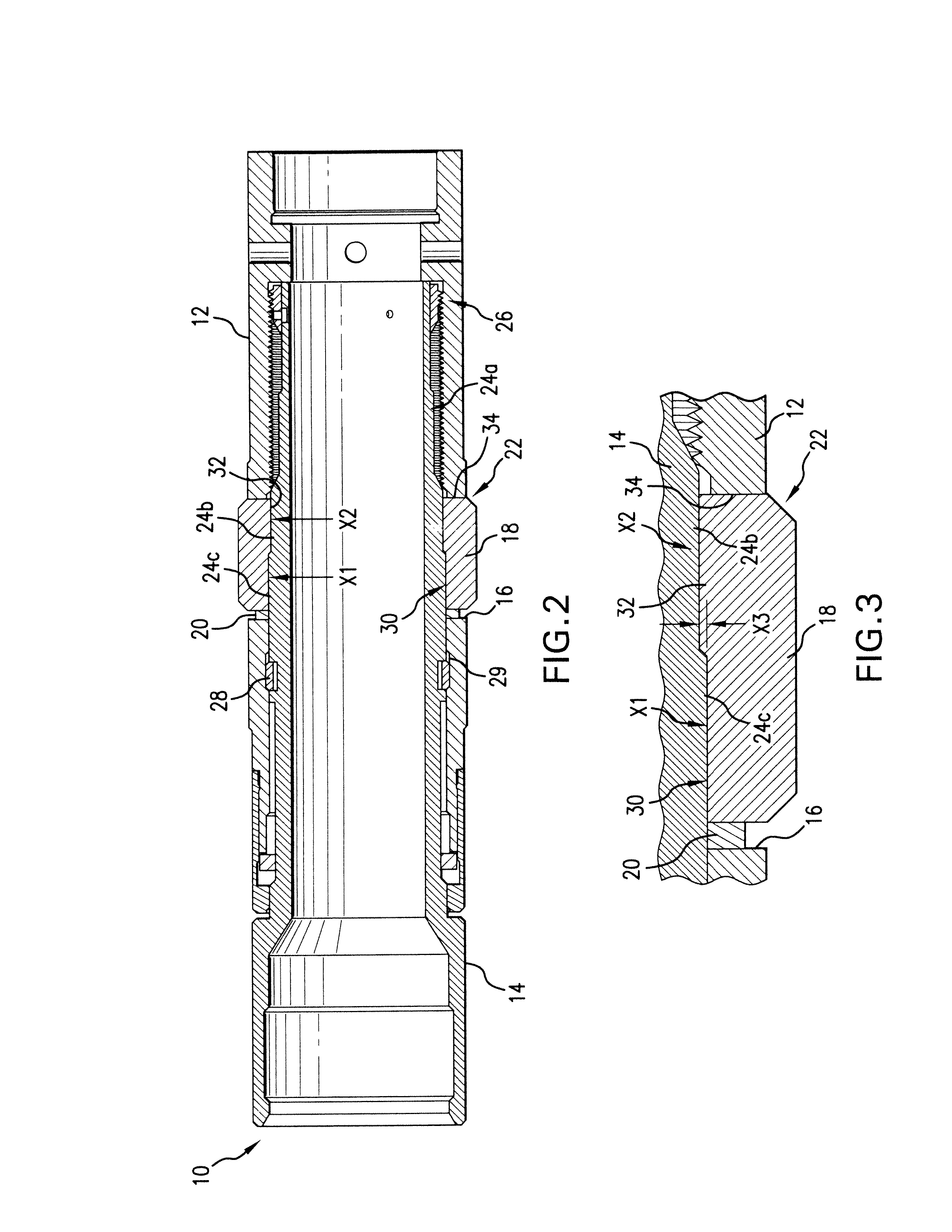 High pressure lock assembly