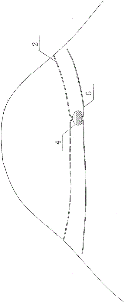 Sloping field rainwater collection and in-place gravity irrigation system and construction method thereof