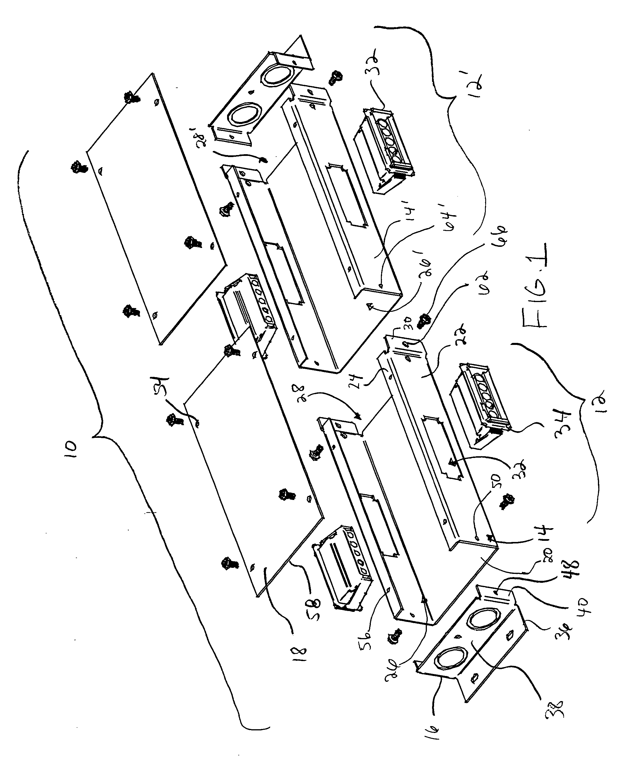 Modular underfloor distribution system