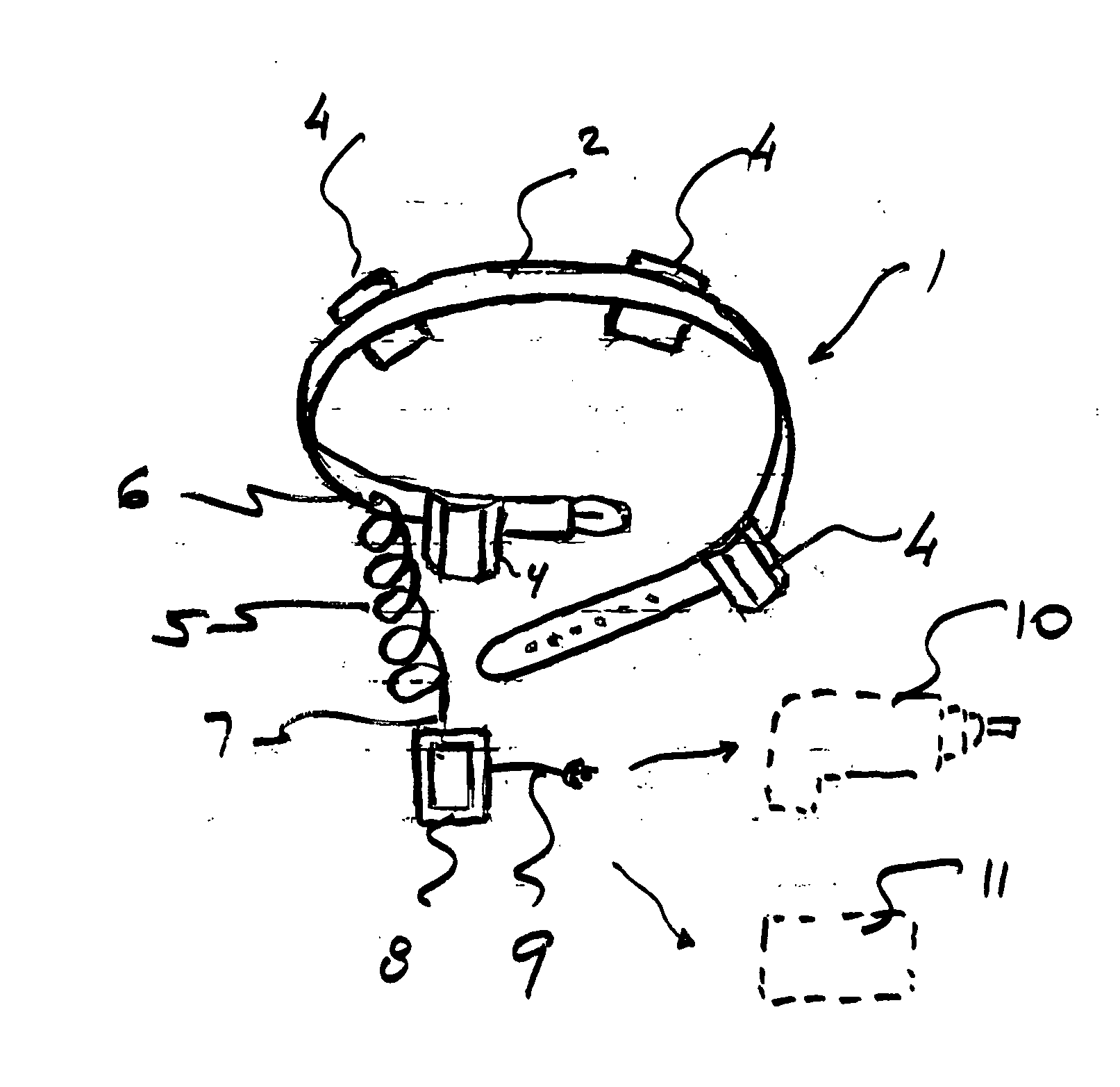 Device for electrical power supply to a power tool