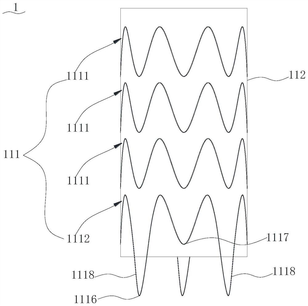 Covered stent, conveying system and conveying method