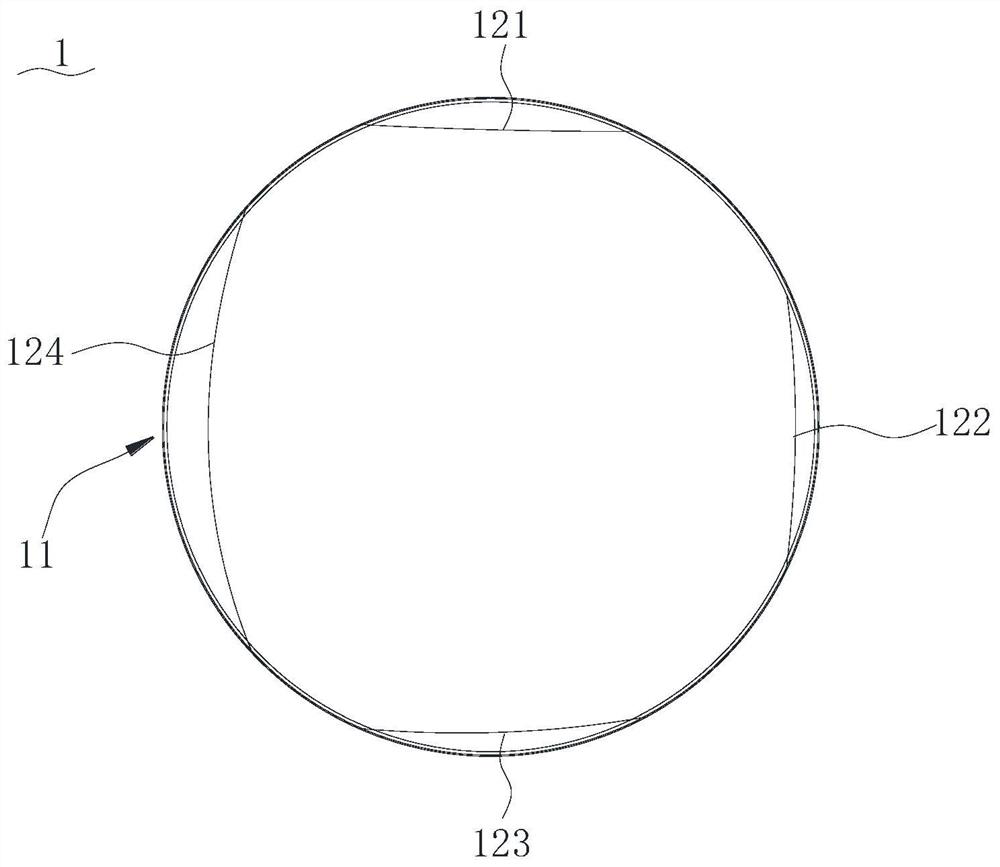 Covered stent, conveying system and conveying method