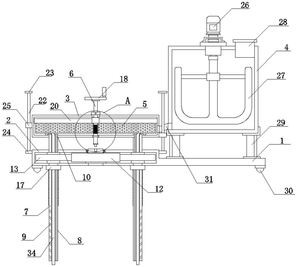 Buried fertilization device for garden seedling cultivation