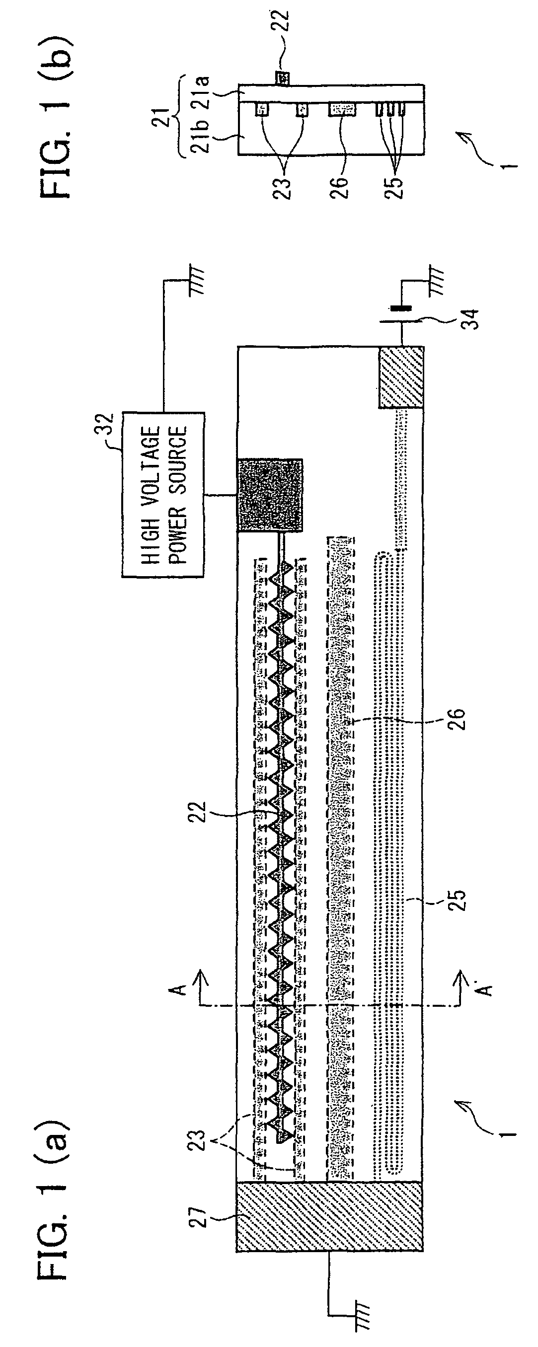 Ion generating element, charging device and image forming apparatus