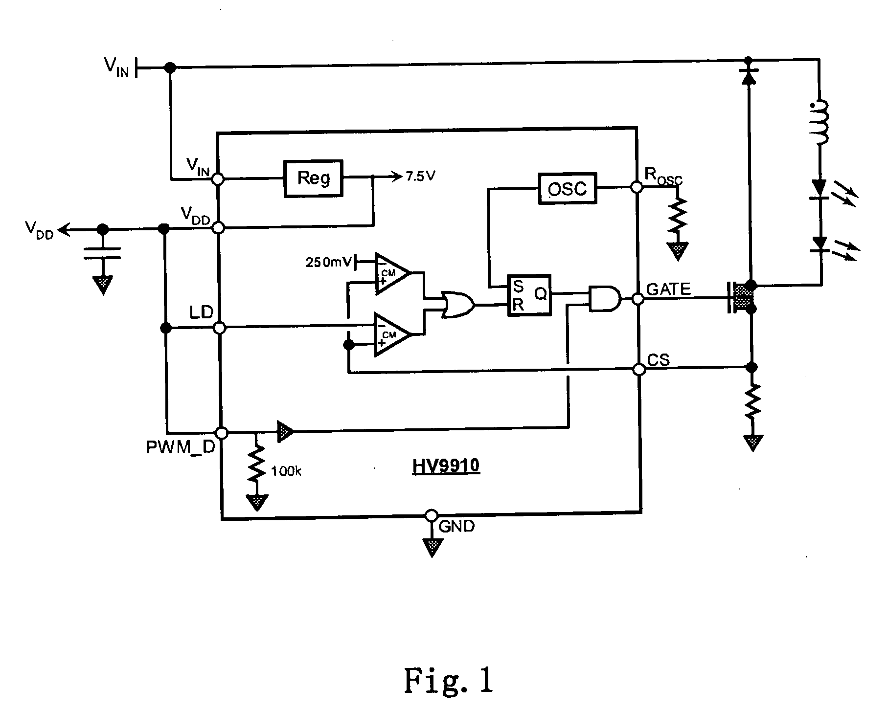 LED driving circuit and controlling method thereof