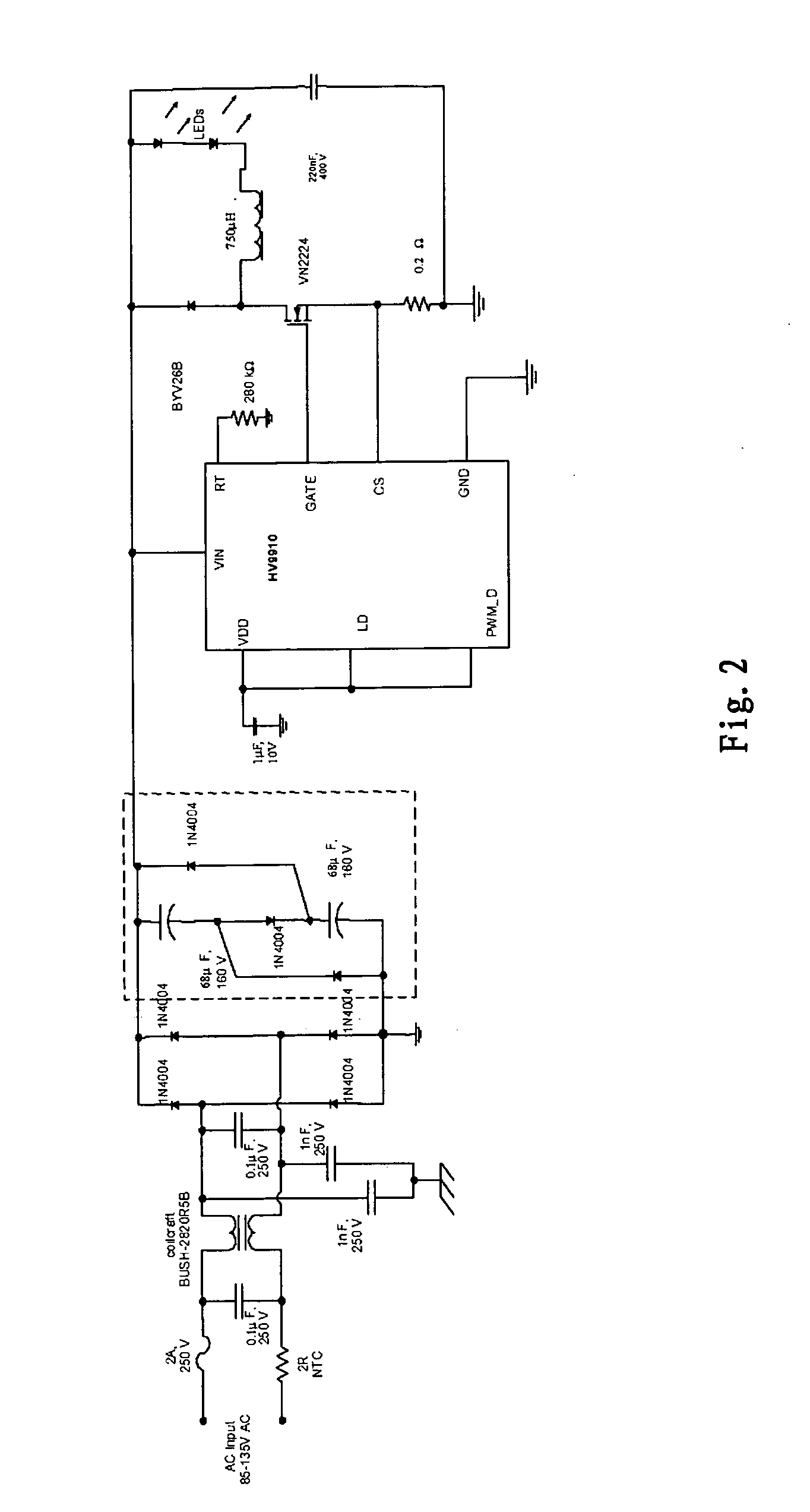 LED driving circuit and controlling method thereof