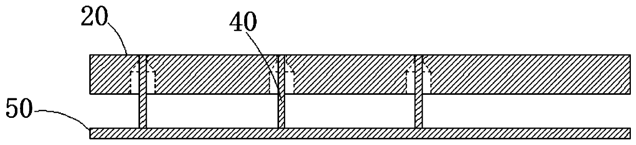 Plastic packaging mold and method based on one-time double-side plastic packaging technology and mold cleaning method of mold