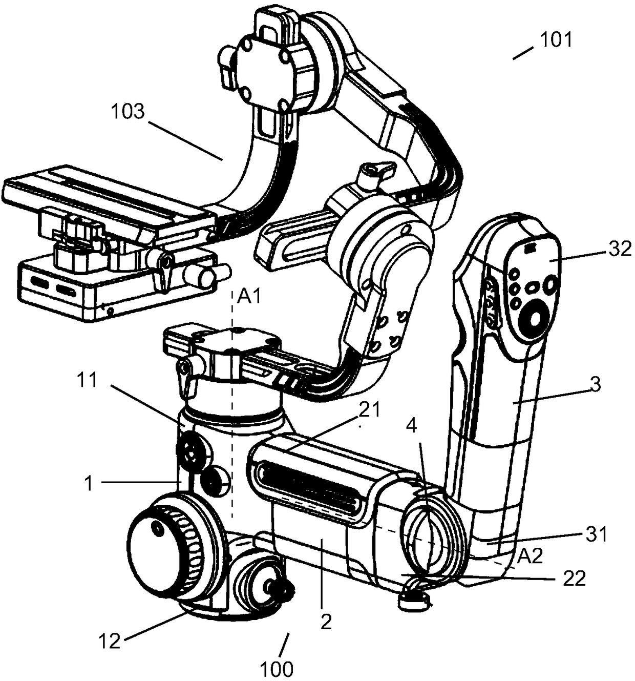 Rack assembly for stabilizer and stabilizer