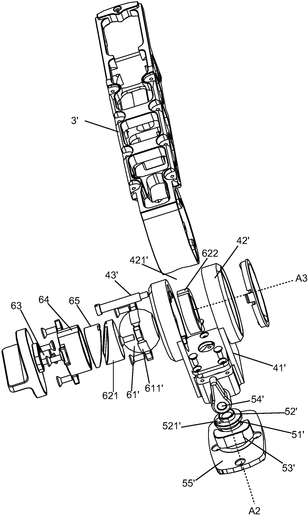 Rack assembly for stabilizer and stabilizer