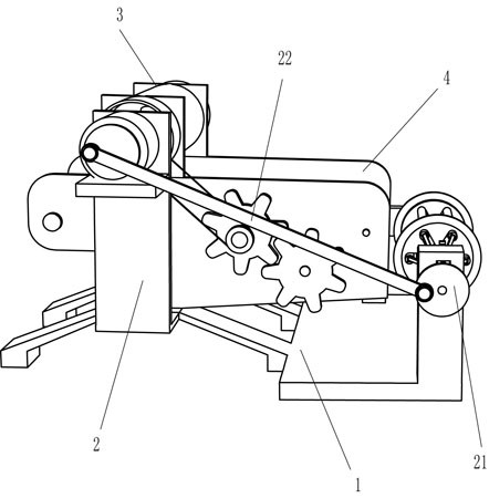 A metal film cooling and winding device