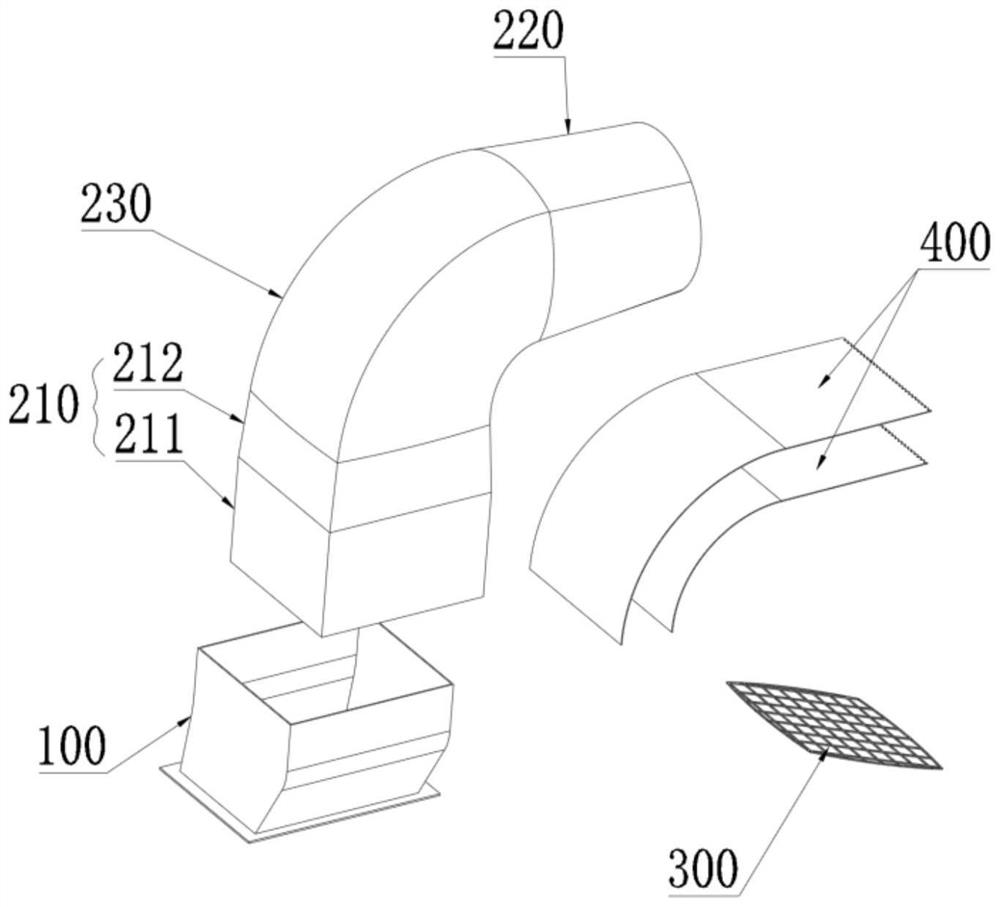 Check valve, low-resistance exhaust device and range hood