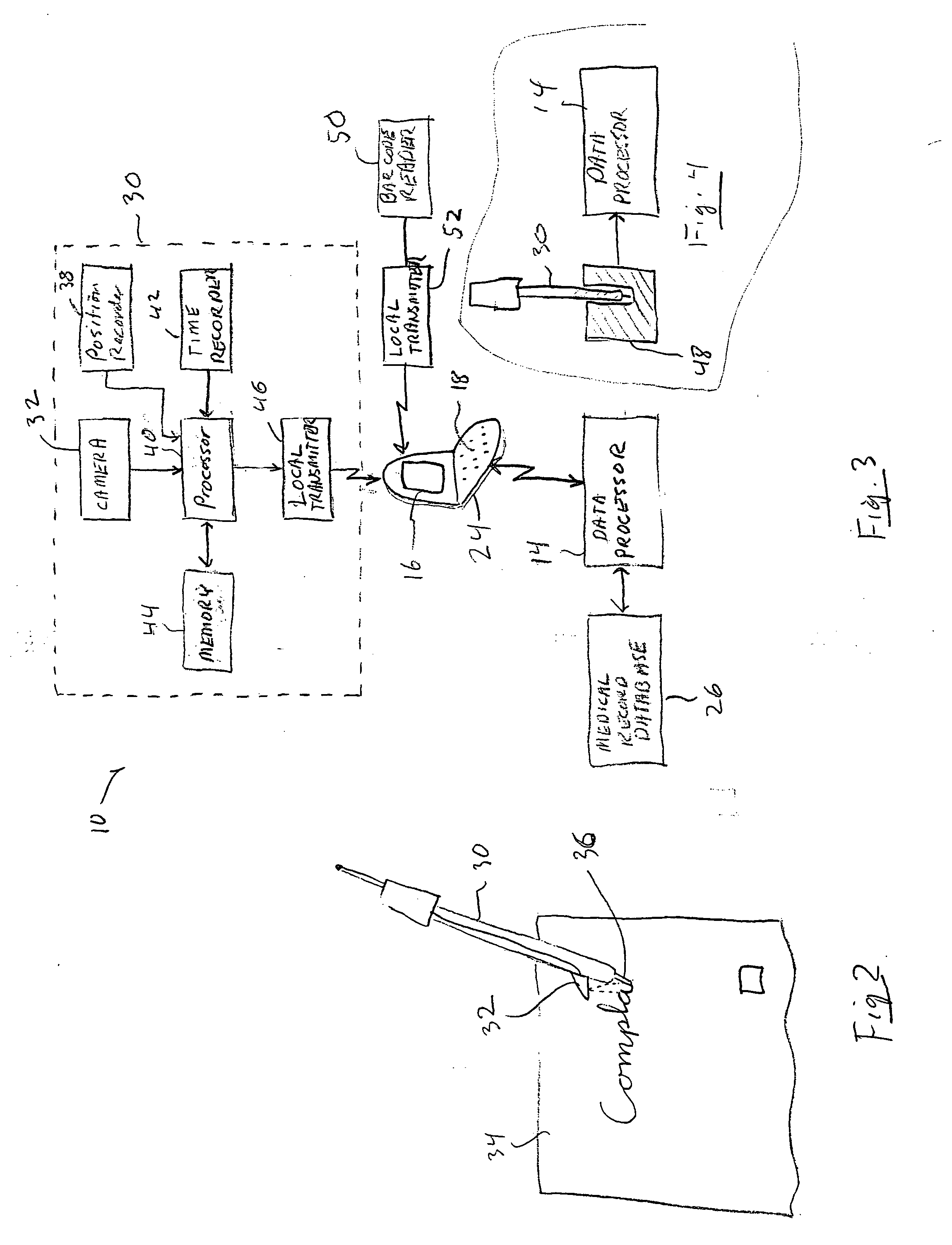 Association of data entries with patient records, customized hospital discharge instructions, and charting by exception for a computerized medical record system