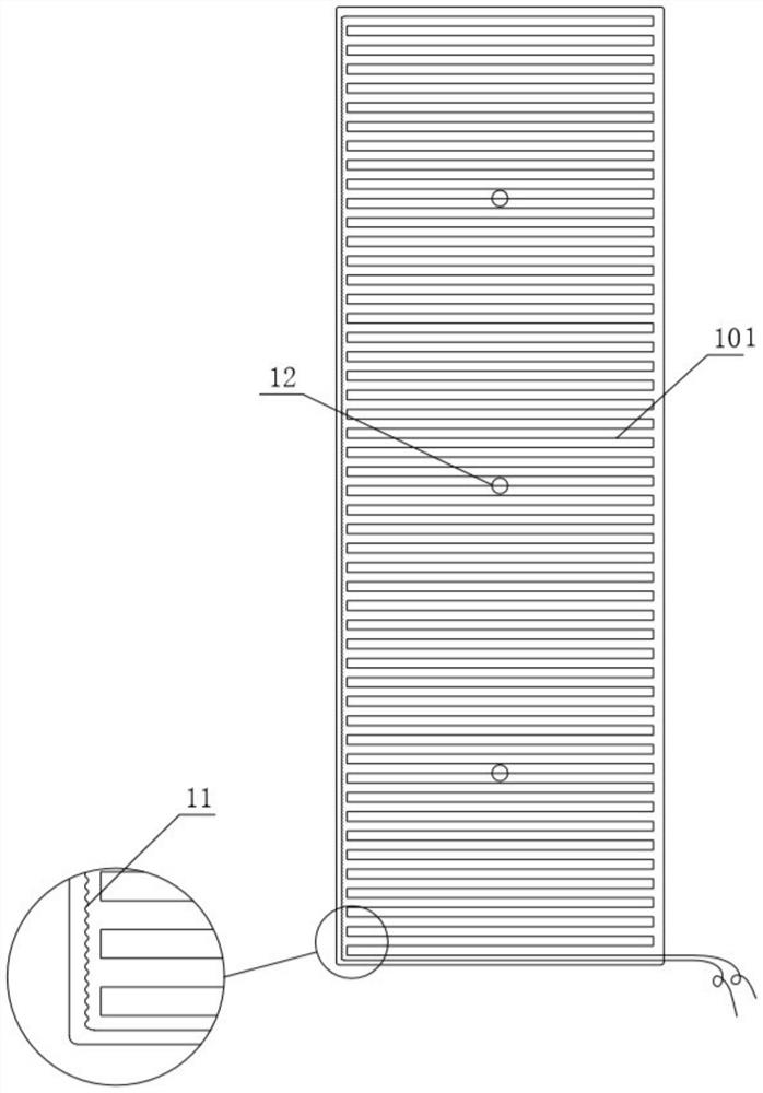 Flexible hot-pressing device for adhesion of secondary screen wall of Mark type cargo containment system and hot-pressing method of flexible hot-pressing device