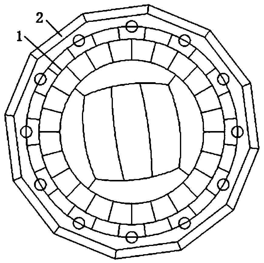 Protective dismantling method for large spherical tank