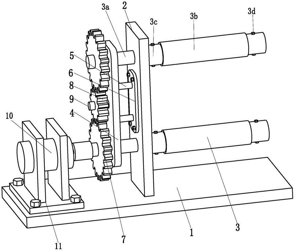 Double-winding device for dialyzing paper winding device