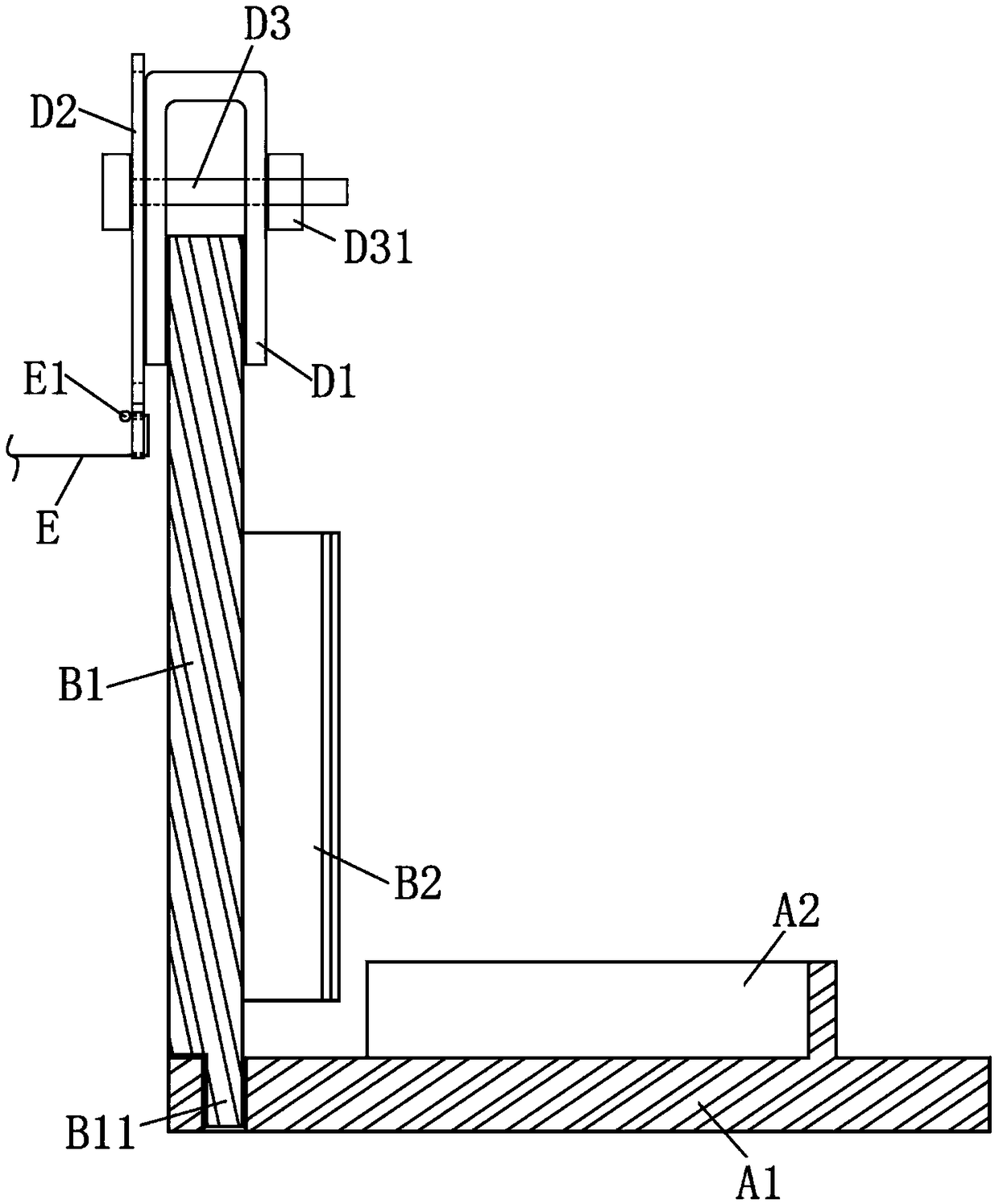 Improved pouring formwork for primary molding construction process of basement floor