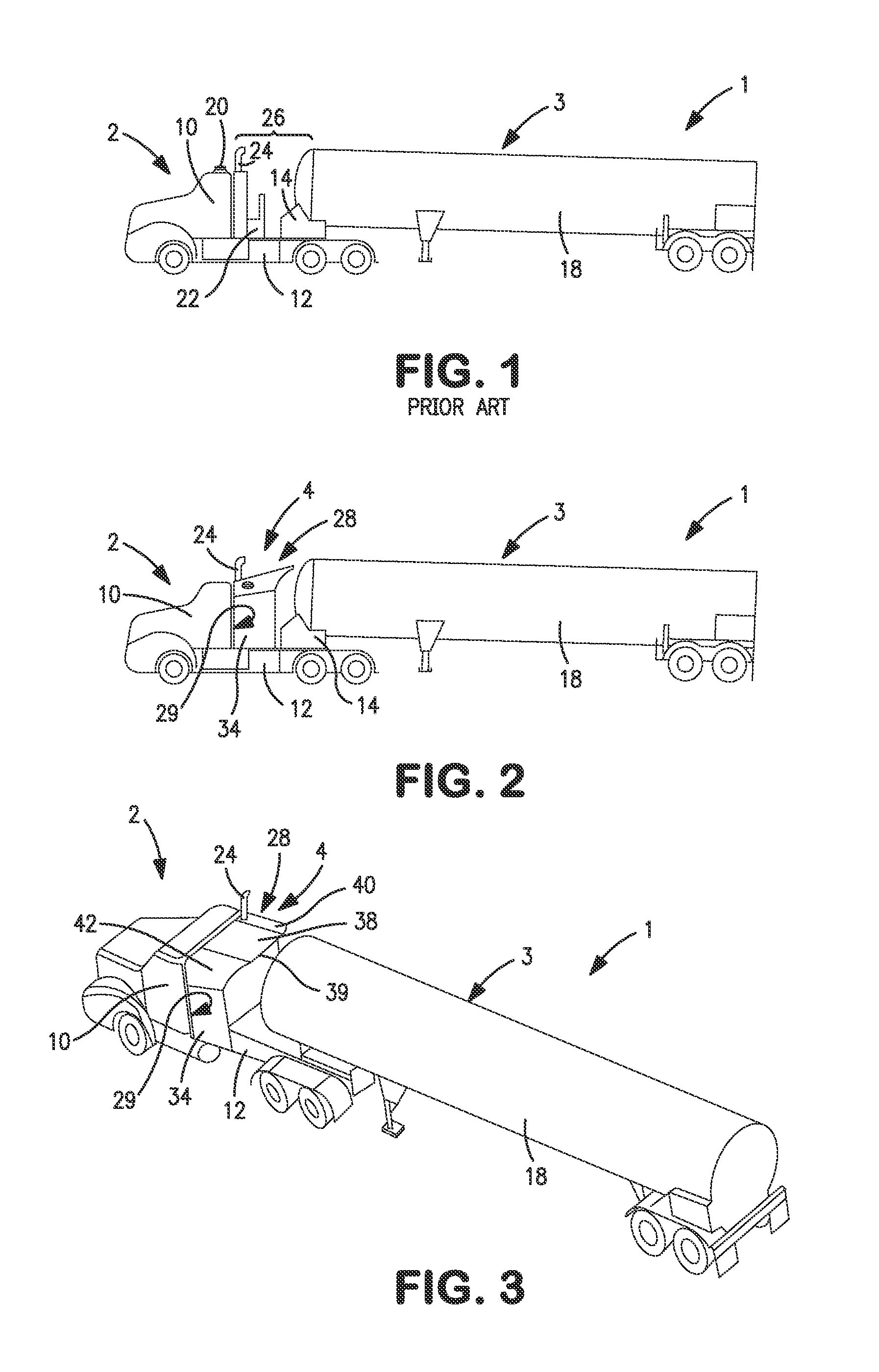 Gap fairing for a tractor-trailer