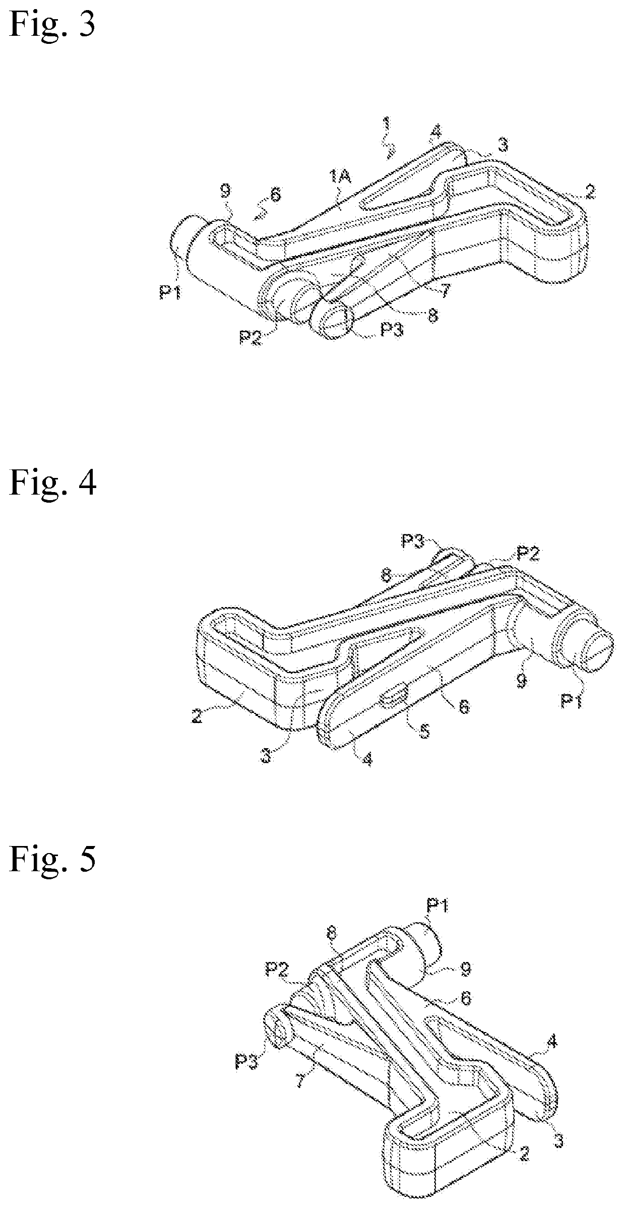 Trolley coupling structure