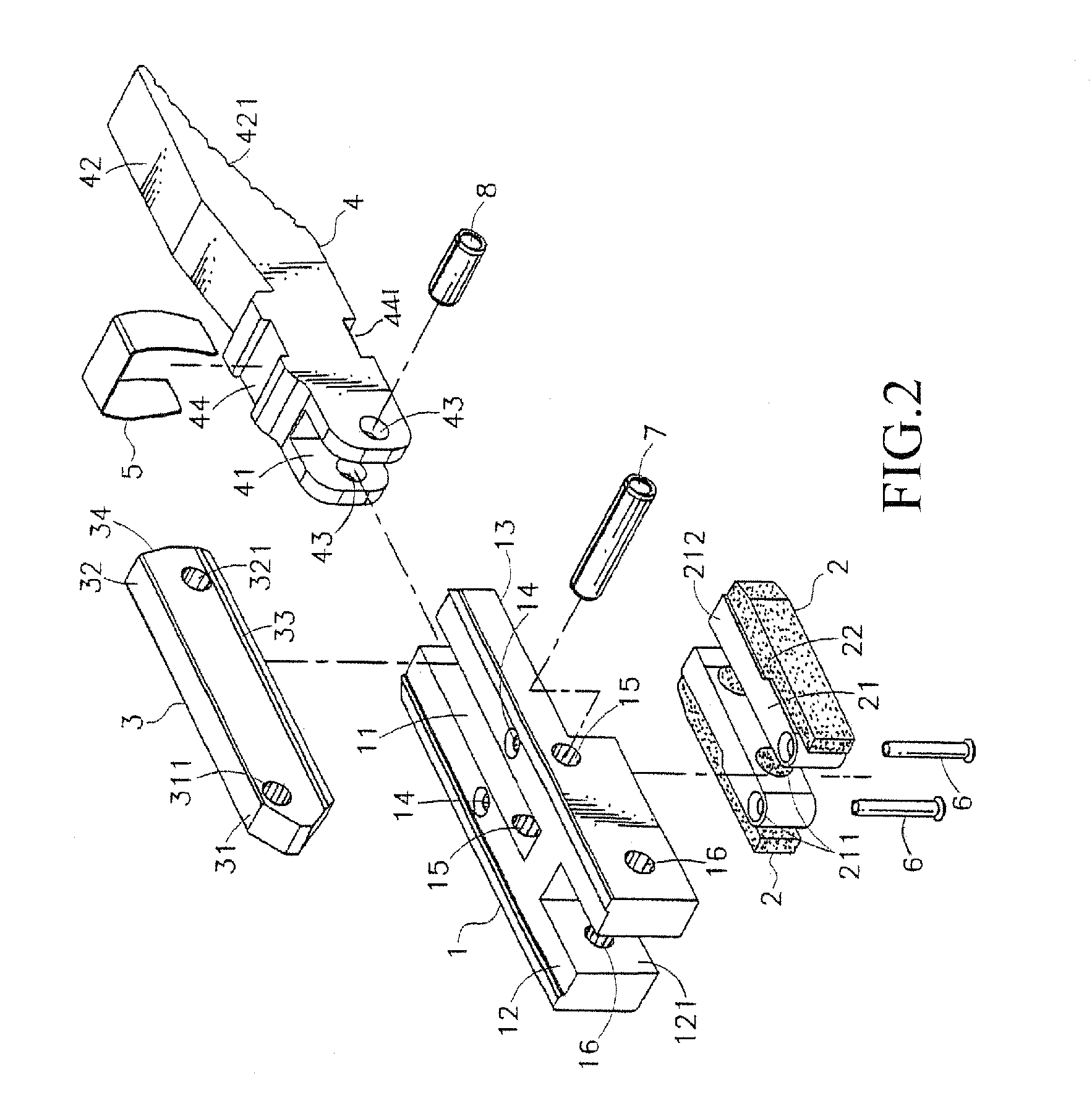 Structure of connector for aluminum extrusion frame